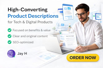 high converting product descriptions for tech and digital products