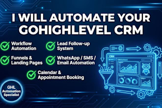 build gohighlevel workflows and funnels for lead and appointment automation