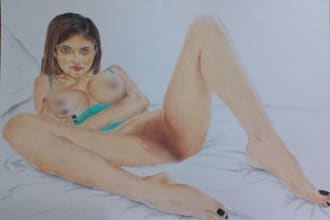 professional nsfw realistic sketch artist