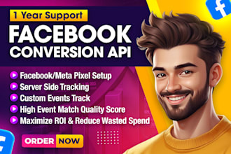 set up facebook conversion API and meta pixel with GTM server side tracking