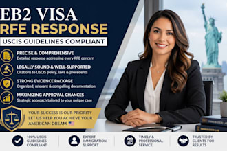 write rfe response for eb2 visa, uscis guidelines compliant