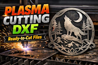 design cnc plasma cutting files for metal signs and parts