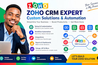 be a zoho one expert for setup, customization and automation