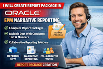 create report packages in oracle epm narrative reporting