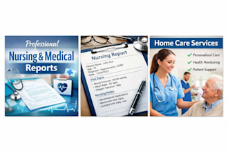 professional nursing and medical report writing in english