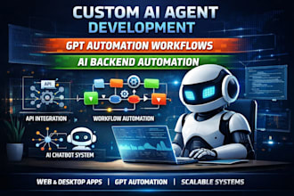 build custom ai agent development gpt automation workflows ai backend automation