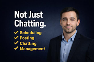 be virtual assistant for scheduling posting chatting and account management