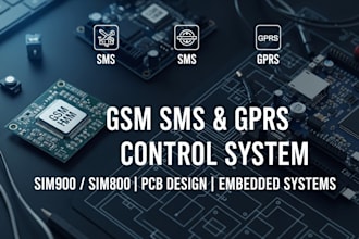 gsm gprs SMS control system with sim900 800 pcb and mcu monitoring design