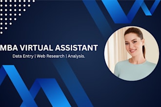 be your professional MBA virtual assistant and ai voice over expert