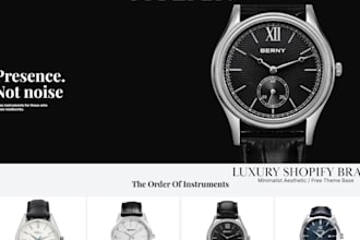 design a luxury minimalist shopify brand