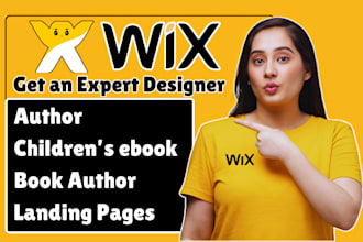build wix author website ebook website children book website book author website