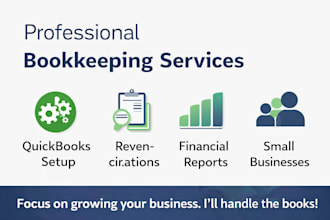 do bookkeeping, accounting, and financial reports in quickbooks