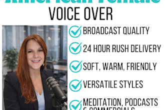 record your north american female voice over