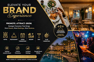 do hotel, restaurant, event promotion, resort, bar, club marketing