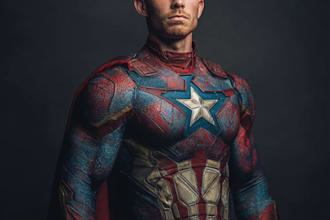 make a custom superhero character art
