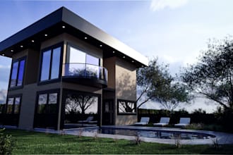 create architectural 3d renders for exterior