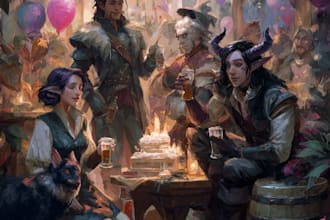 create a dnd character fantasy for dnd party