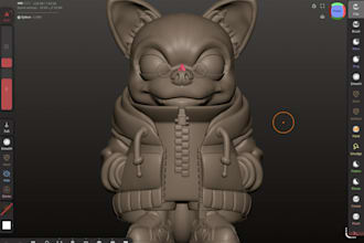 3d sculpting, 3d character designs for art toys