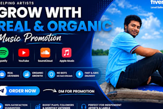 do organic music promotion on spotify and youtube