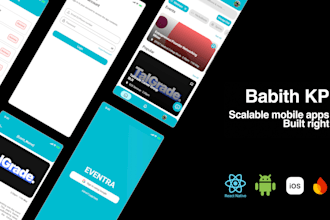 develop a custom mobile app with react native