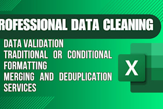 organize, and prepare your excel data for your needs