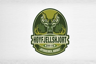 design best quality deer farmer or hunting logo