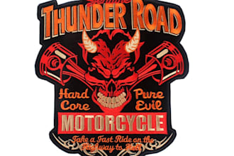 do professional ghost rider, skull, devil  logo