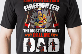design firefighter, fireman, skull or t shirt logo