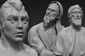 do 3d modeling, sculpting for 3d printing