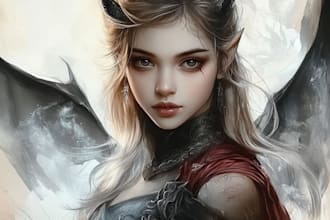 paint a realistic conceptual or fantasy digital portrait