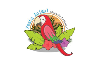 make exceptional cheerful logo with brazilian fauna animals