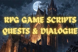 write immersive rpg game scripts, quests, and dialogue