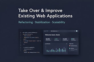 take over and improve your existing web application