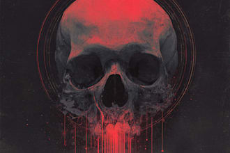 make dark art horror or skull artworks illustration