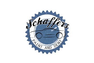 design awesome automotive and paint and dent logo