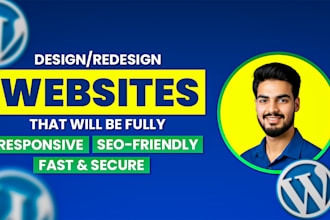 rebuild wordpress website or make elementor website