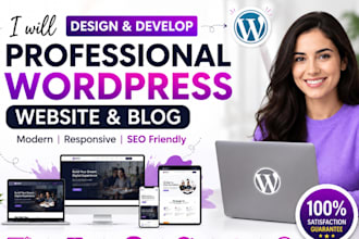 design and develop a professional wordpress website and blog