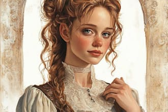 paint a dark fantasy portrait