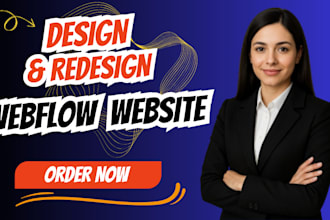 design and redesign webflow website