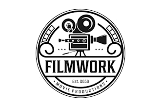 design high quality film production logo with your concepts
