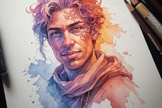 paint watercolor illustration and watercolor art