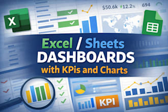 create an excel dashboard with interactive charts