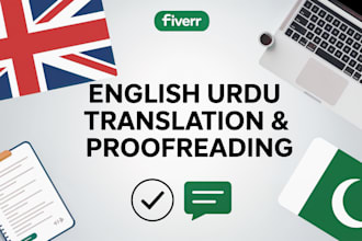 be your certified english to urdu translator
