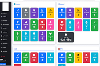 build vicidial dashboard reports custom call center panel