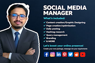 be social media growth manager and content creator