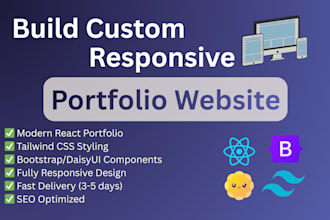 build a modern professional portfolio website for you