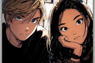 draw a comic book page illustration or webtoon episodes