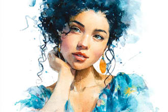 illustrate anything in watercolor style