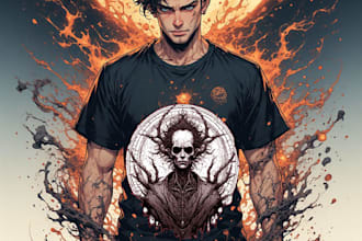 a dark art illustration for you