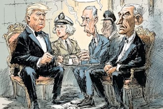 draw a political themed cartoon for you